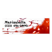 Bloody Skinny Profile Card Business Card Template