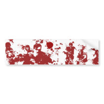 Bloody Zombies Bumper Sticker