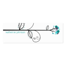 Bloom Tree Dots | *08 Profile Card | Gift Tag | Business Card Templates
