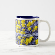 Bloom Where You Are Planted, Yellow Wildflowers Mug