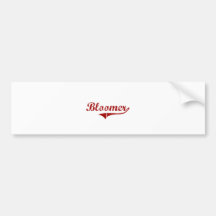 Bloomer Wisconsin Classic Design Bumper Sticker