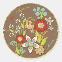 Blooming Birthday Sticker