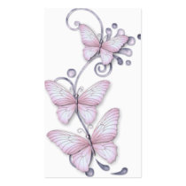Blooming Butterflies Bookmark Business Card Templates