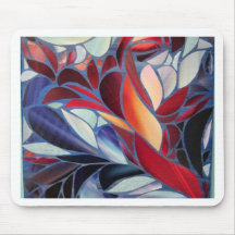 blooming collage mousepad