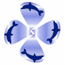 Blooming Dolphins Photo Sculpture