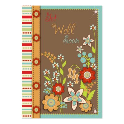 Blooming Get Well Soon Notecard by holidayparade