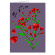 Blooming Hearts Valentine's Card