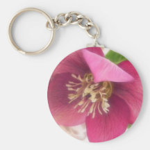 Blooming Hellebore Flower Key Chains