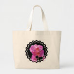 Blooming Pink Orchids Canvas Bag