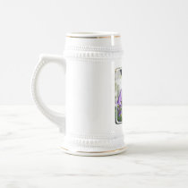Blooming Purple Delphinium Beer Stein Mug