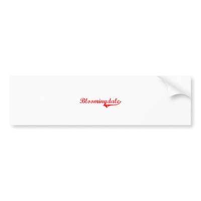 Bloomingdale Georgia Classic Design Bumper Sticker by cityshirt