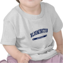Bloomington Indiana College Style t shirts