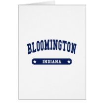 Bloomington Indiana College Style t shirts cards