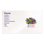 Blooms1 Massage Therapist Business Card Template