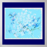 Blooms in Blue Posters