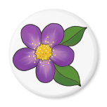 Blossom 09 - Royal Purple Refrigerator Magnet