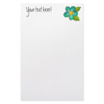 Blossom 10 - Emerald Green Custom Stationery