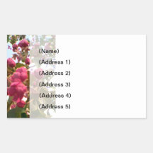 Blossom Address Label Rectangular Stickers