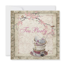 Blossom Country Bridal Shower Tea Party Invitation