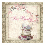 Blossom Country Bridal Shower Tea Party Invitation