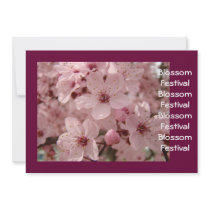 Blossom Festival Event Announcement Cards