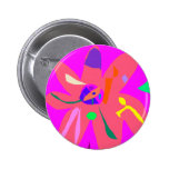Blossom Flower Tree Festival Lantern Cookie Pinback Button