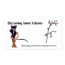 Blossoming Anime Kelowna Club Business Card