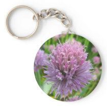 Blossoming Chives Keychain