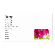 blossoming flower business card template