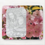 Blossoms Floral Frame Photo Template Mousepad