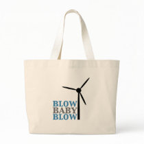 blow baby blow (wind energy) canvas bags
