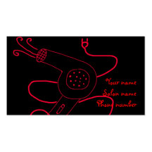 Blow Dryer 1 Stylist Business Card