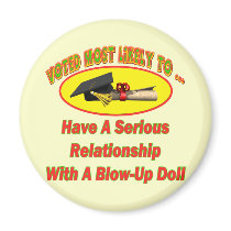 Blow-Up Doll Relationship Fridge Magnets