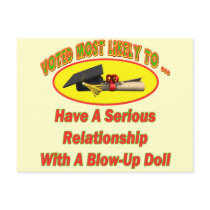 Blow-Up Doll Relationship Postcards