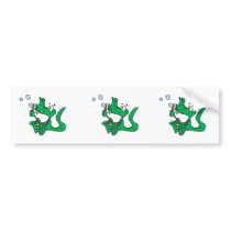 blowing bubbles crocodile bumper stickers