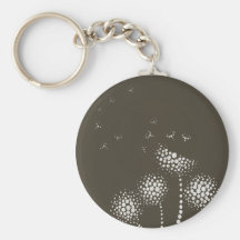 blowing flowers key chains