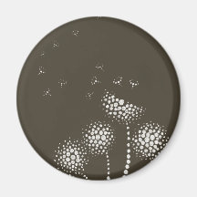 blowing flowers magnets