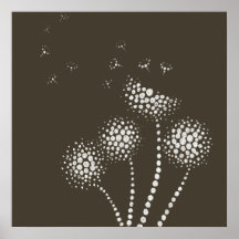 blowing flowers poster