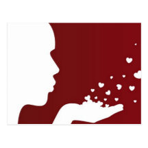 Blowing Kisses Postcards