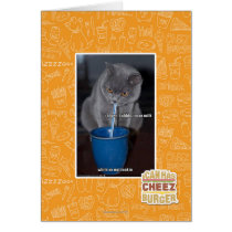 Blows Bubbles in ur milk Greeting Card