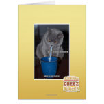 Blows Bubbles in ur milk Greeting Cards