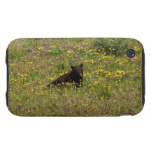 BLST Black Bear Snack Time Tough iPhone 3 Cover