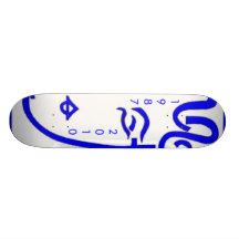 BLU-LOGO-DATES SKATEBOARD
