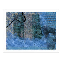 Blue 10 postcard