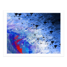 Blue 11 post card