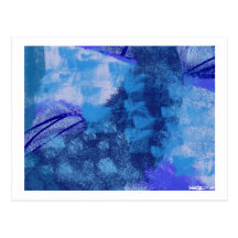 Blue 1 postcard