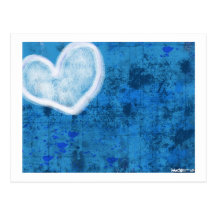 Blue 3 post cards