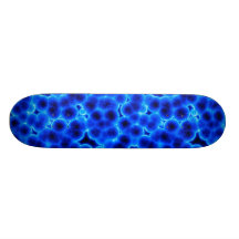 Blue 3D Cells Custom Skateboard