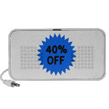 Blue 40 Percent Off Travelling Speaker