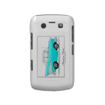 Blue 57 Chevy blackberry case